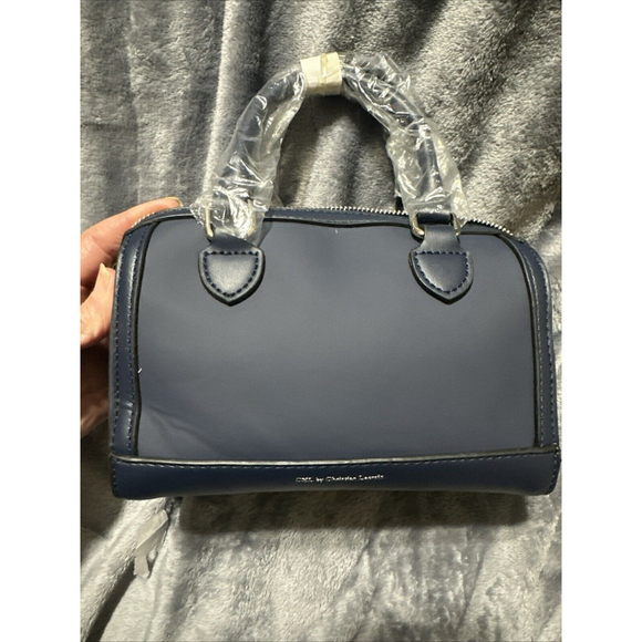 CXL by Christian Lacroix Mico Barrel Bag Navy NWT MSRP $98 Crossbody - Picture 6 of 9